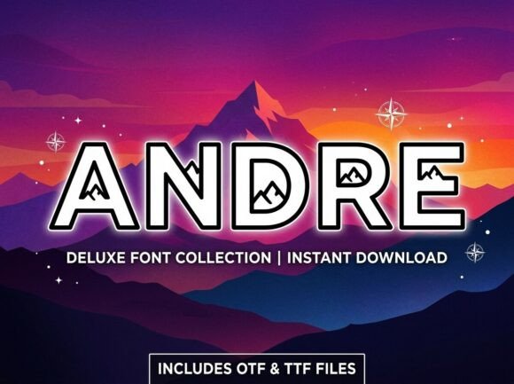 Andre: A Bold Display Typeface for Handmade Creators