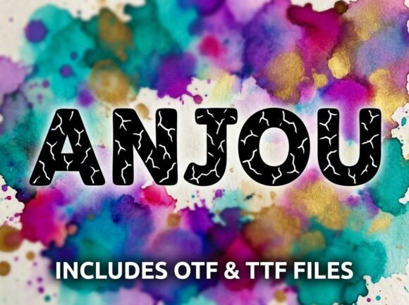 Anjou: A Grounded Display Typeface for Handmade Brands