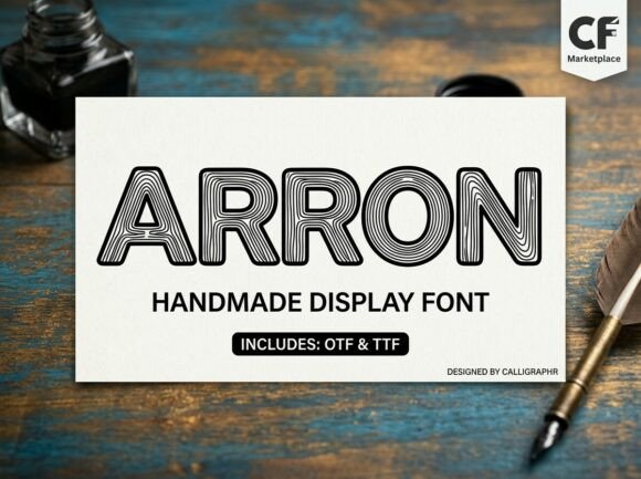 Arron: A Thoughtful Display Typeface for Editorial Design