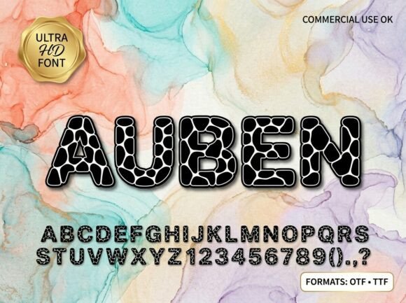 Auben: A Display Font That Makes Your Brand Instantly Memorable
