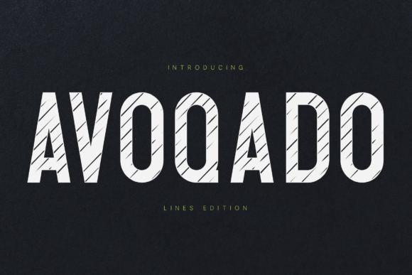 Avoqado Striped: A Bold Display Font for Standout Branding