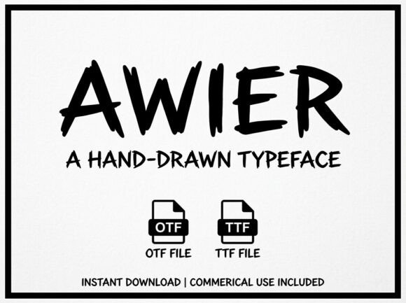 Awier: A Display Font That Commands Attention