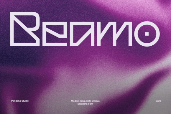 Beamo: A Futuristic Display Font for Handmade Brands