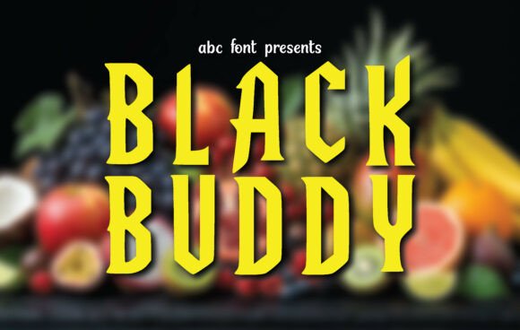 Black Buddy: A Bold Display Typeface That Commands Attention