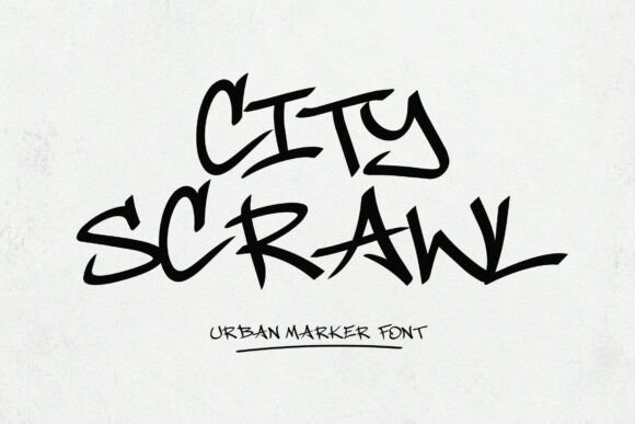 City Scrawl: A Bold Display Font That Cuts Through the Feed