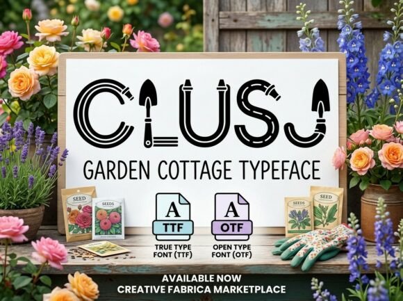 Clusj: A Bold Display Font for Digital Brand Impact
