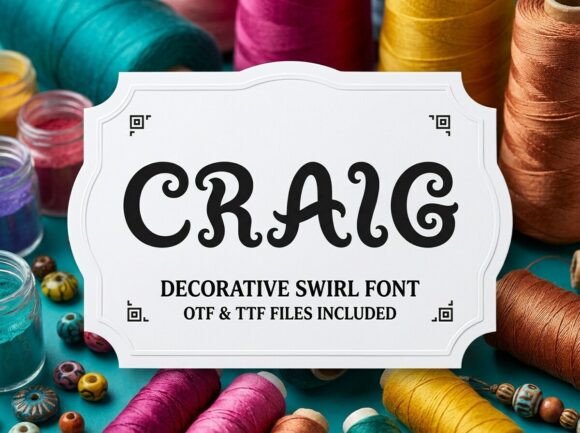 Craig: A Display Font That Whispers Wonder