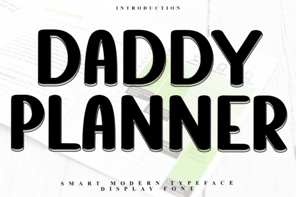Daddy Planner: A Warm, Expressive Display Font for Handmade Creators