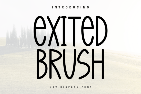 Exited Brush: A Handwritten Display Font for Digital Branding