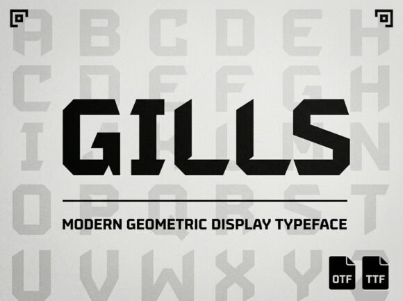 Gills: A Display Font That Makes Your Handmade Goods Shine