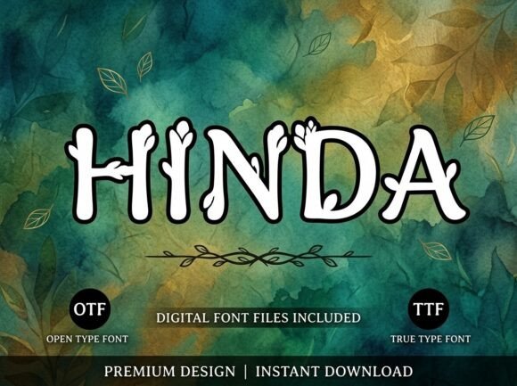 Hinda: A Standout Display Font for Small Business Branding
