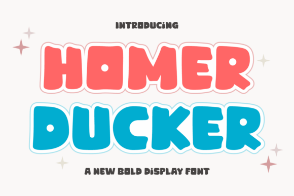 Homer Ducker: A Display Font That Makes Your Brand Instantly Memorable