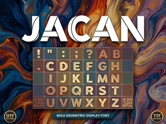 Jacan: A Bold Display Font for Digital Brand Impact