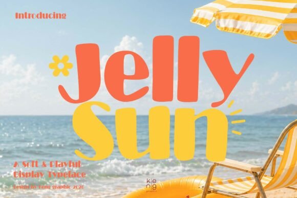 Jelly Sun: A Display Font That Captures Summer Energy