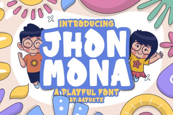 Jhon Mona: A Playful Display Font That Makes Your Brand Feel Friendly & Fresh