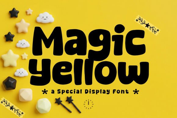 Magic Yellow: A Playful Display Font for Branding That Feels Human