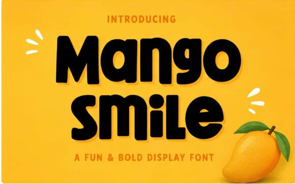 Mango Smile: A Cheerful Display Font for Digital Brands