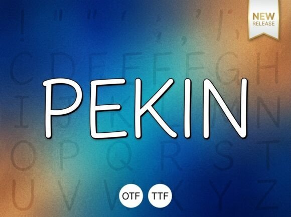 Pekin: A Bold Display Font That Makes Handmade Products Shine