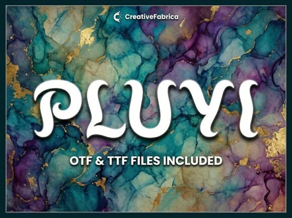 Pluvi: A Bold Display Font for Digital Brand Impact