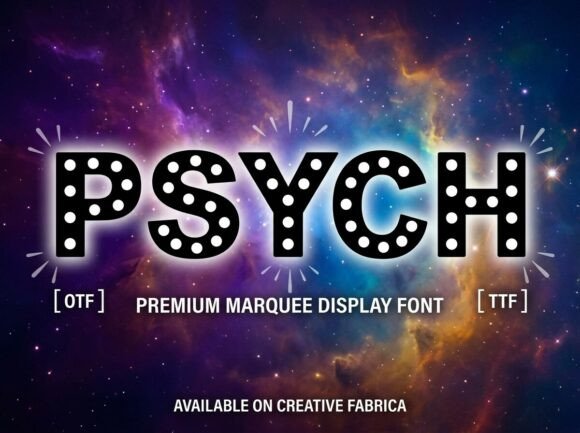 Psych: A Bold Display Typeface for Handmade Brands