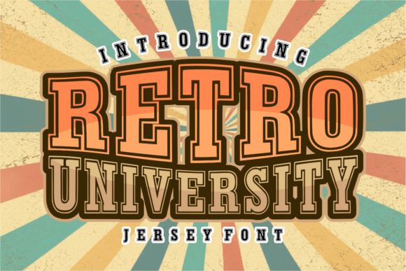 Retro University: A Display Font with Campus Soul