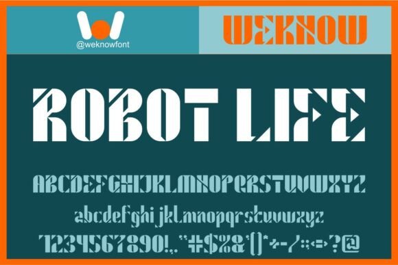 Robot Life: A Display Font with Editorial Soul