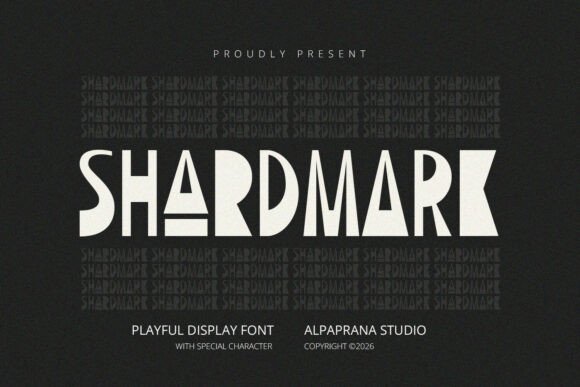 Shardmark: A Modern Display Font for Handmade Brands