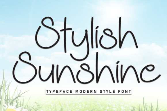 Stylish Sunshine: A Display Typeface That Lifts the Mood