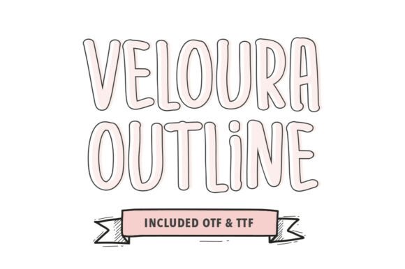 Veloura Outline: A Playful Display Font That Makes Your Brand Feel Human